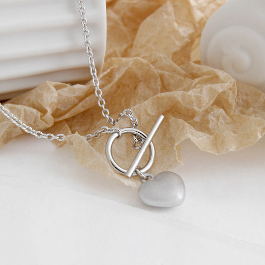 Office OT Heart 925 Sterling Silver Necklace