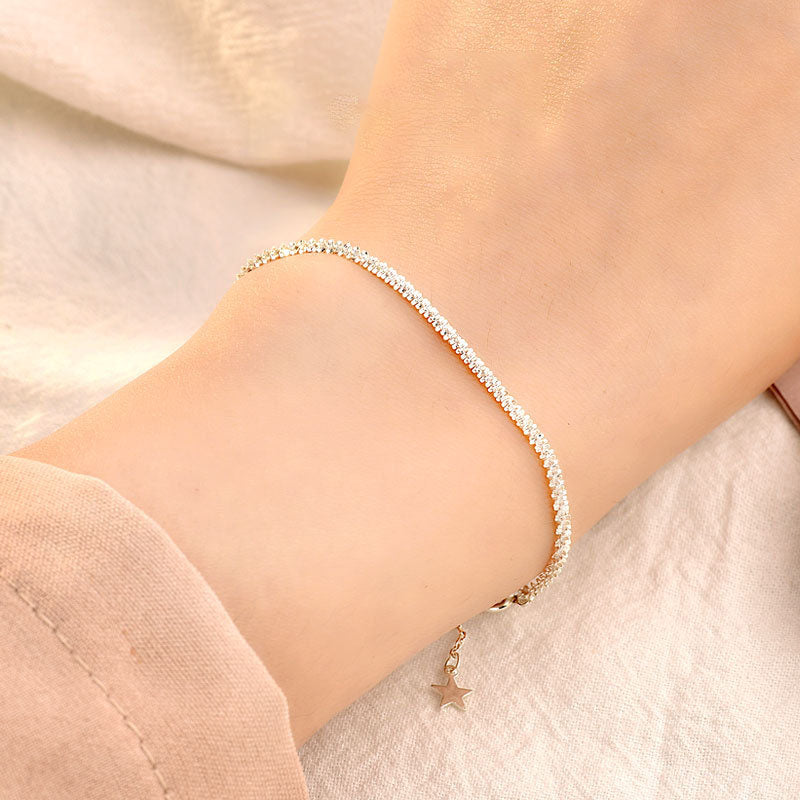 New Shining Babysbreath 925 Sterling Silver Bracelet