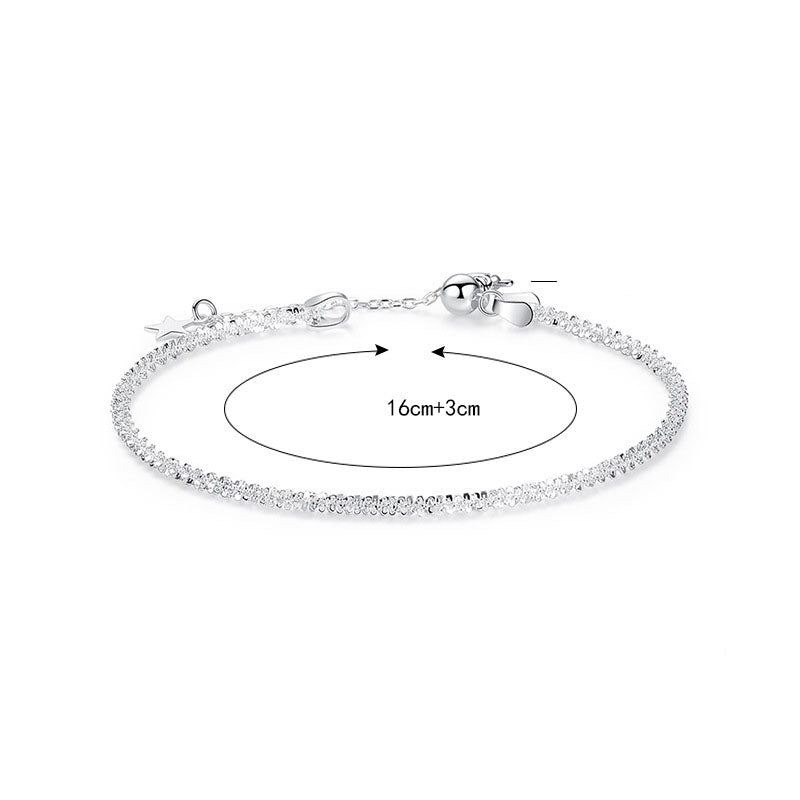 New Shining Babysbreath 925 Sterling Silver Bracelet