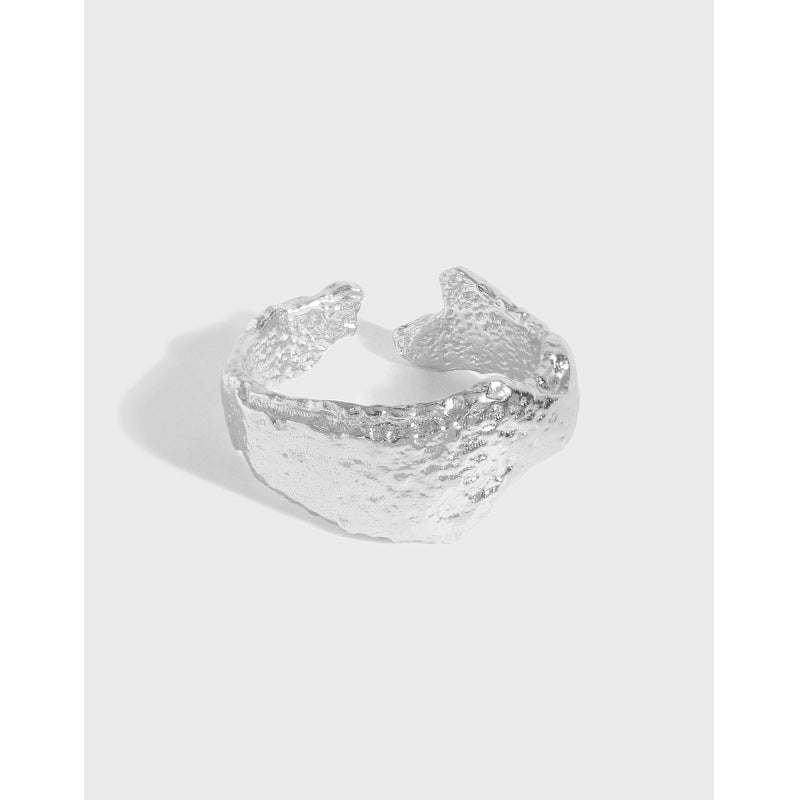 Party Irregular Pattern 925 Sterling Silver Adjustable Ring