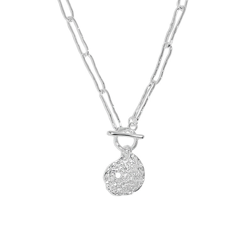 Women OT Lotus Leaf 925 Sterling Silver Necklace