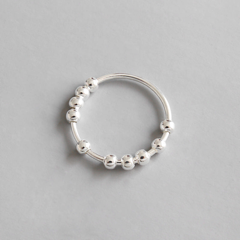 Simple Beads 925 Sterling Silver Ring