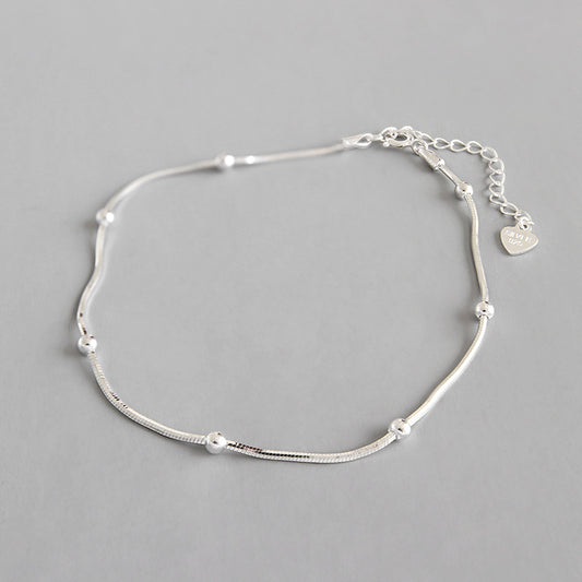 Simple Beads 925 Sterling Silver Bracelet