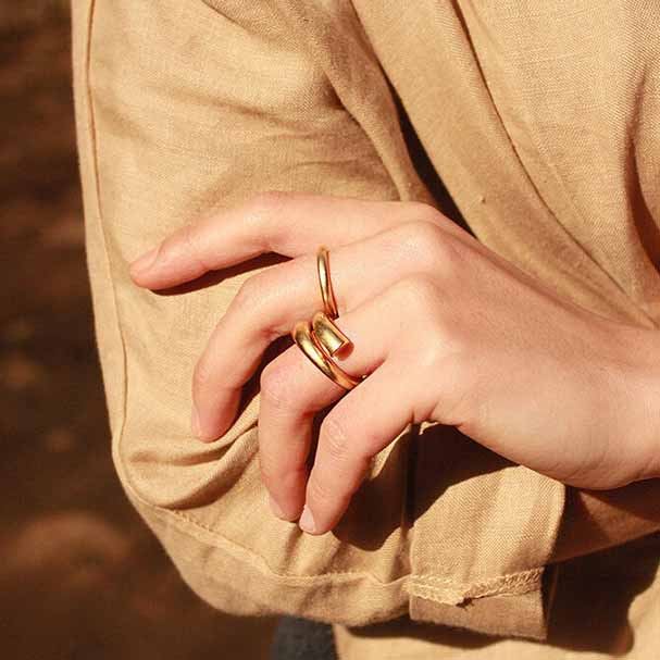 Minimalism Matte 925 Sterling Silver Adjustable Ring