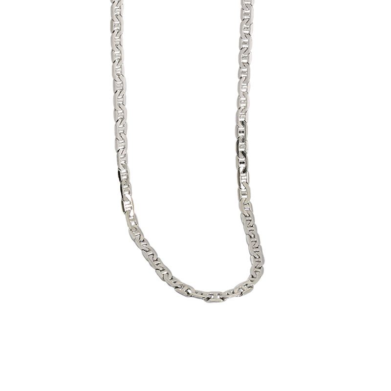 Simple 925 Sterling Silver Stacking Chain Necklace