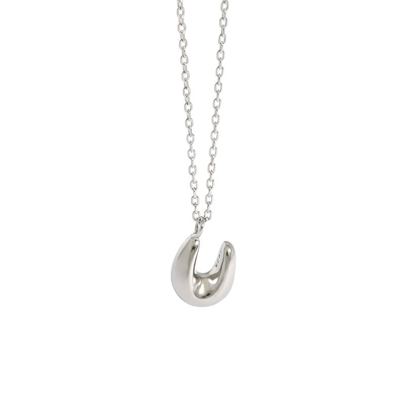 Gift U Shape 925 Sterling Silver Necklace