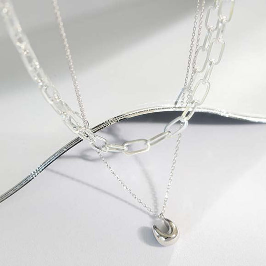 Gift U Shape 925 Sterling Silver Necklace