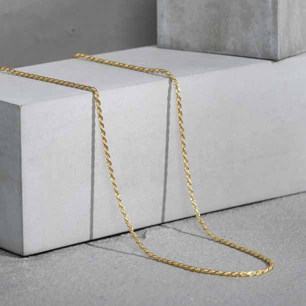 Minimalism Twisted Chain 925 Sterling Silver Necklace