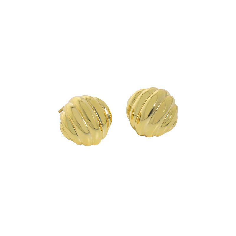 Geometry Thread Twisted 925 Sterling Silver Stud Earrings